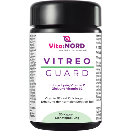 Vitreo Guard m. Lysin, Vitamin C, Zink, Vitamin B2 Erhaltung der normalen Sehkraft